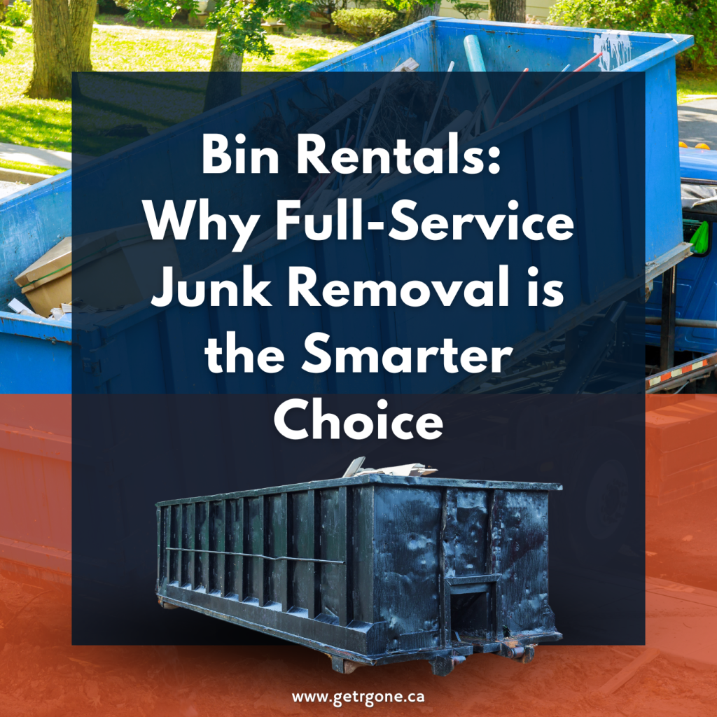 Bin Rentals in London Ontario - Why full service junk removal is the better option