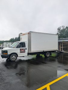 Get R Gone Junk removal enclosed truck at the dump in st thomas ontario 