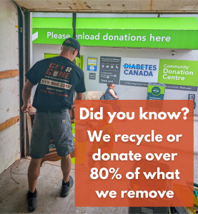 Get R Gone Junk Removal Did you know we recycle or donate over 80% of what we remove